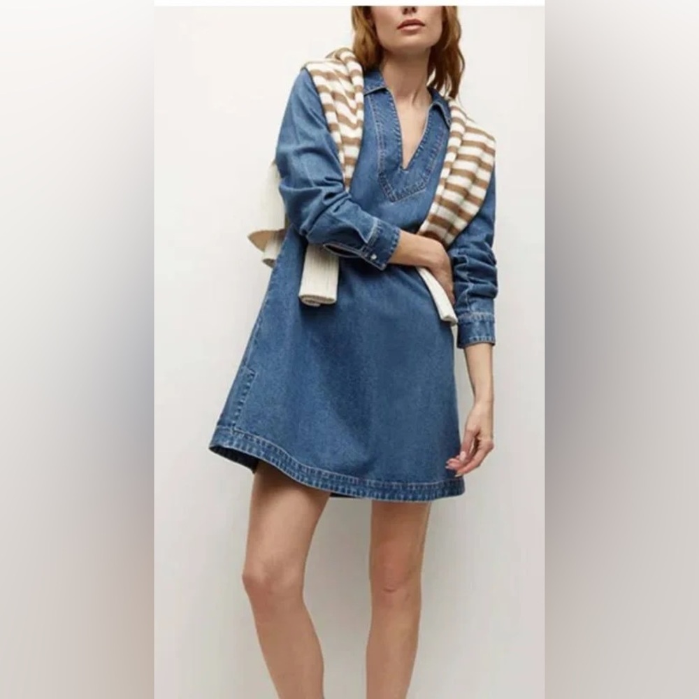 NEW NWT Veronica Beard wasta denim mini dress